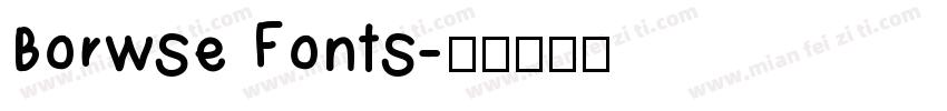 Borwse Fonts字体转换